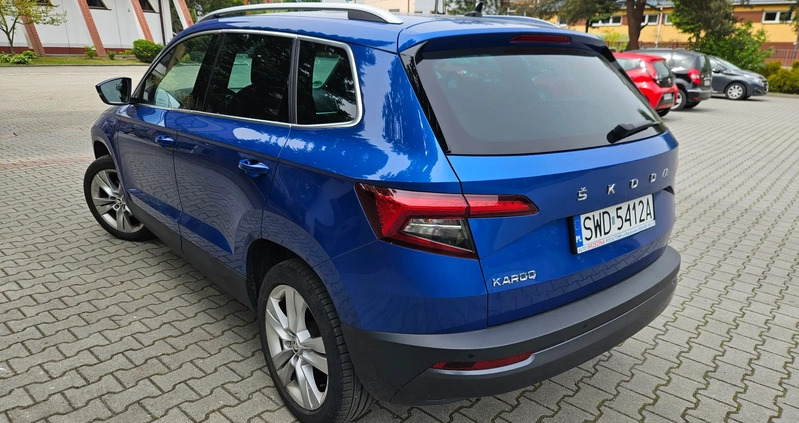 Skoda Karoq cena 87800 przebieg: 120000, rok produkcji 2019 z Rybnik małe 781